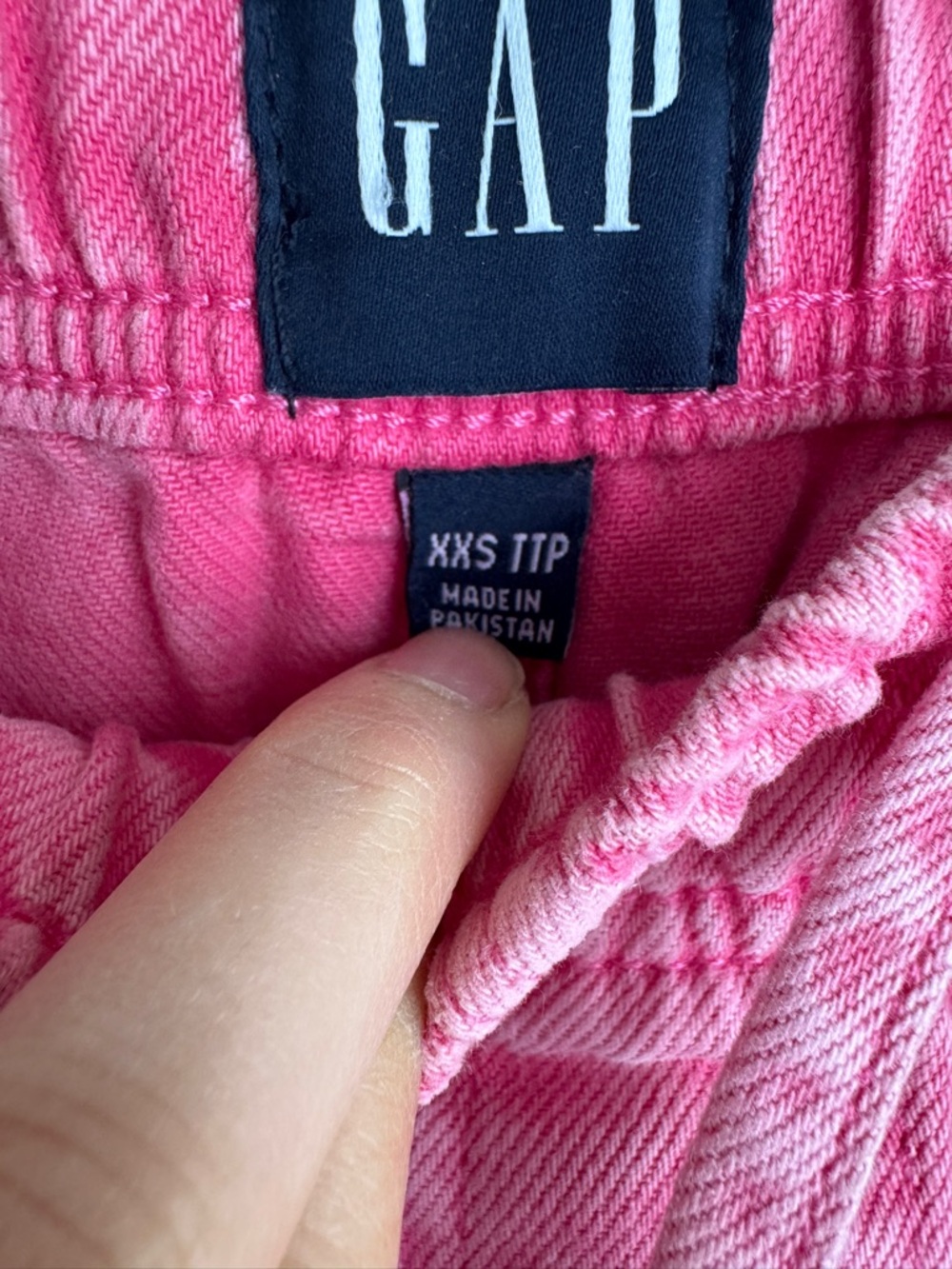 GAP Pink Drawstring Washed Pull-On Pants - Picture 5 of 5
